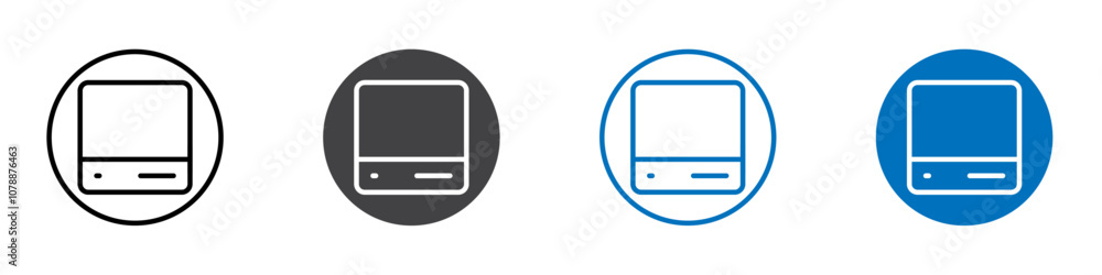 Server icon Logo sign in thin line outline Server icon Logo sign in thin line outline
