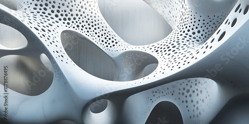 Fototapeta Naklejka Na Ścianę i Meble -  3D rendered geometric abstract structure