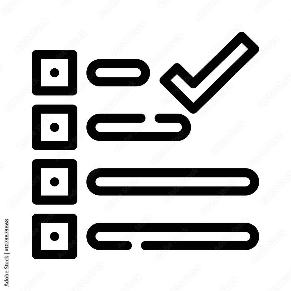 checklist line icon checklist line icon
