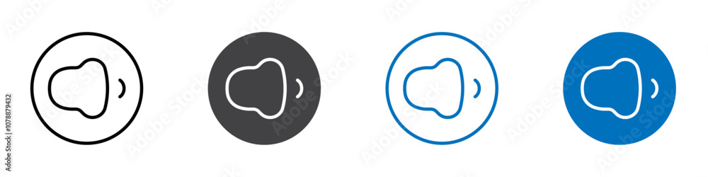 Volume icon Logo sign in thin line outline Volume icon Logo sign in thin line outline