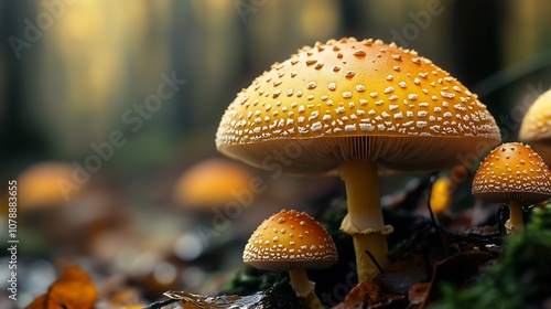 mushrooms growing ground woods todays sailor hut quality interconnected human greed cute color big eyes yellow inspiring october photo