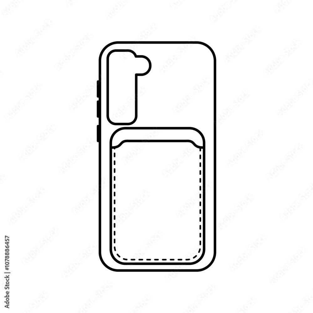 Outline Phone Case with Card Holder Outline Phone Case with Card Holder