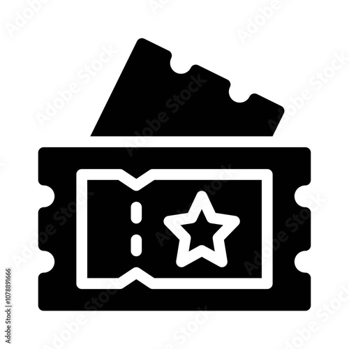 ticket glyph icon