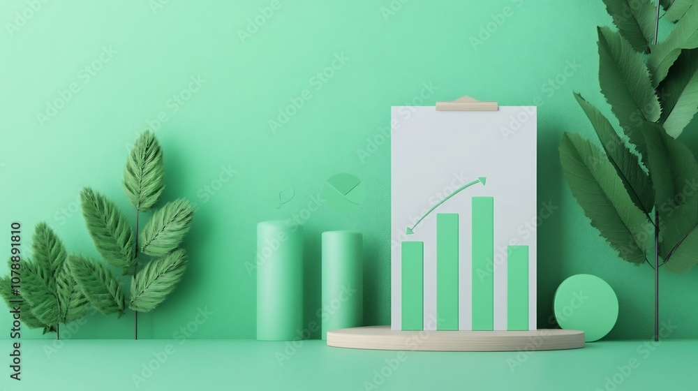 Sustainability Report with Clean Eco-Friendly 3D Data Visualization Sustainability Report with Clean Eco-Friendly 3D Data Visualization