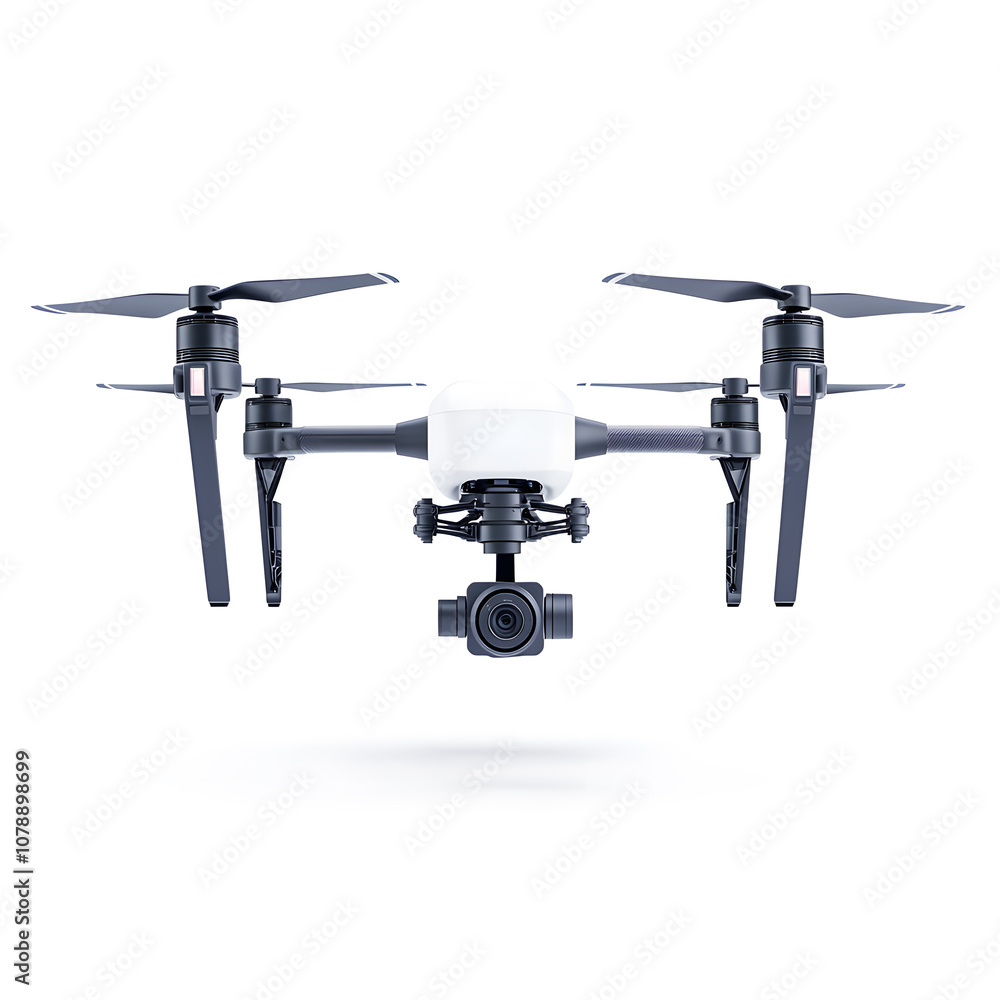 Naklejka premium Drone isolated on white background
