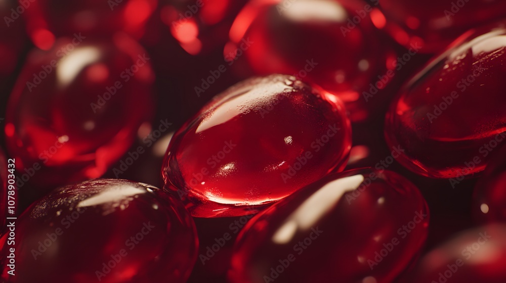 A macro image of pomegranate seeds, with each juicy, translucent seed reflecting light to showcase its vibrant red color. Cinematic Scene, 4k resolution, cinematic scene A macro image of pomegranate seeds, with each juicy, translucent seed reflecting light to showcase its vibrant red color. Cinematic Scene, 4k resolution, cinematic scene