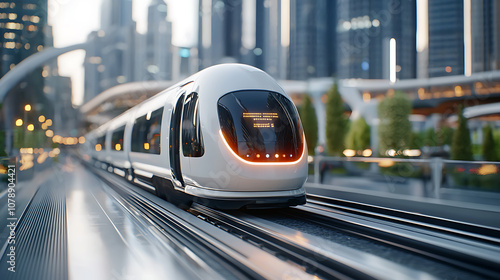 Wallpaper Mural Innovative transportation solutions transform urban skylines with sustainable architecture Torontodigital.ca