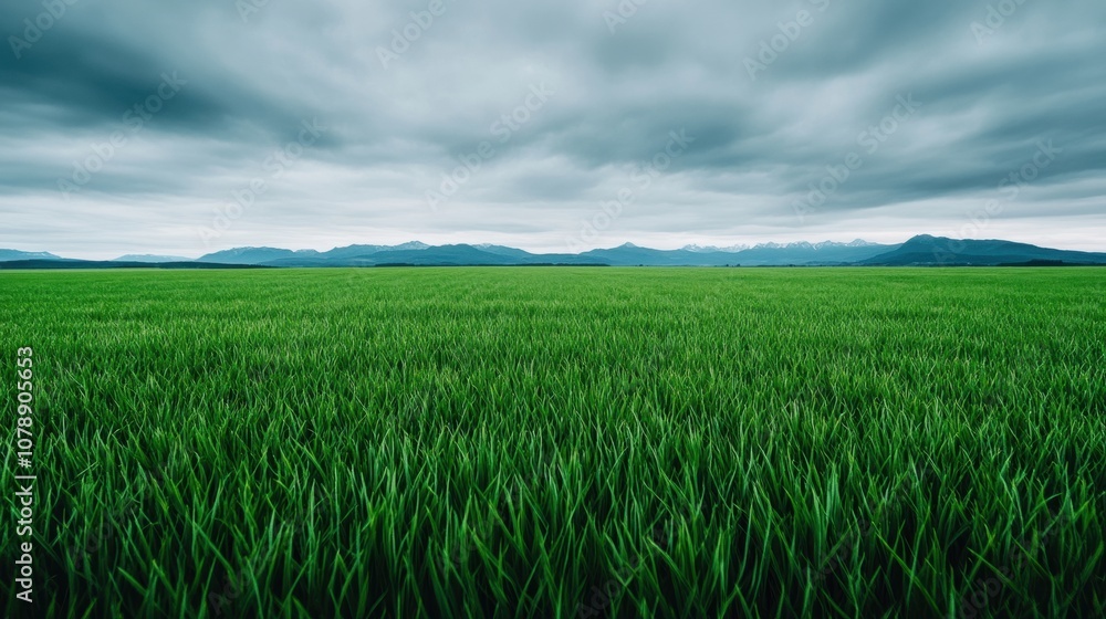 Serene Countryside with Rolling Hills and Cloudy Sky Serene Countryside with Rolling Hills and Cloudy Sky