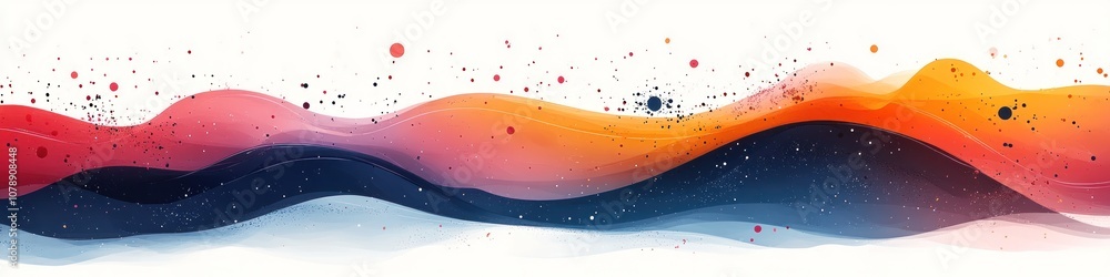 Fototapeta premium Abstract wave design with vibrant colors and dynamic flow.