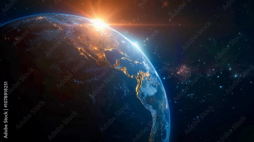 Amanecer Cósmico: La Tierra desde el Espacio