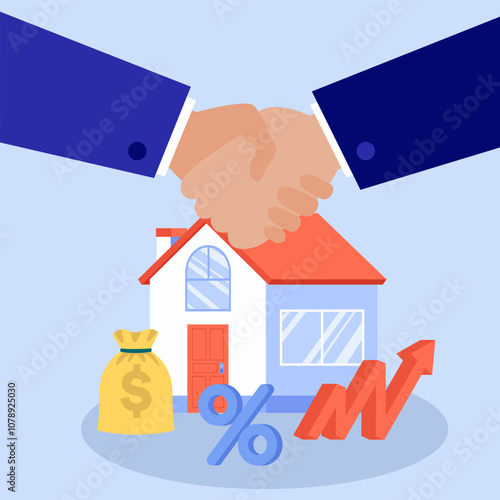 Real Estate Investment and Mortgage Agreement Concept