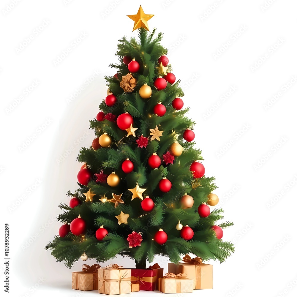 Festive Christmas Holiday Tree Festive Christmas Holiday Tree