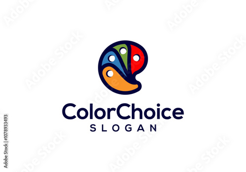 logo design color palette painting tools
