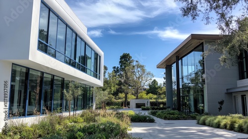 Wallpaper Mural Generic Modern Building: A Symbol of Success and Architectural Achievement. Torontodigital.ca