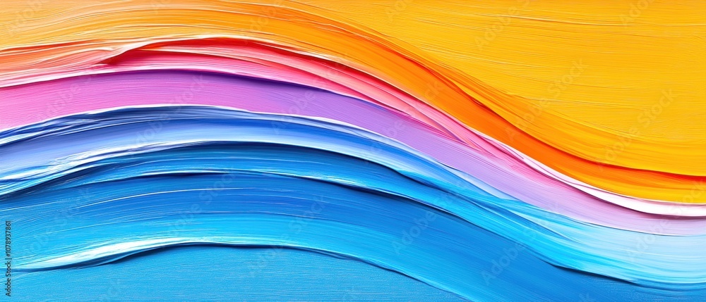 Colorful abstract wave pattern with vibrant hues and smooth textures. Colorful abstract wave pattern with vibrant hues and smooth textures.