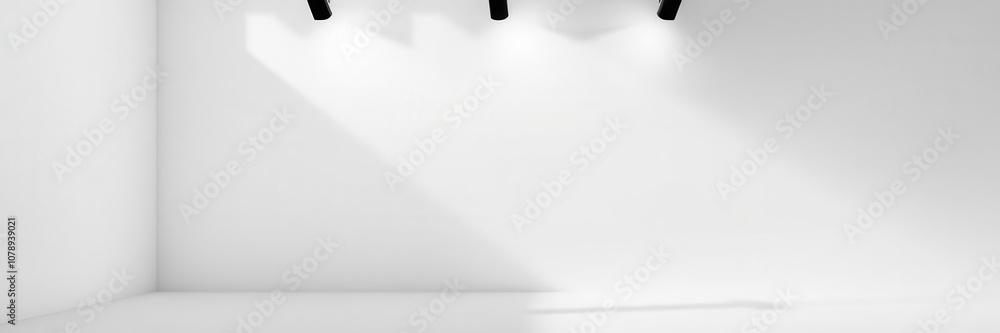 Beautifully lit gray background for showcasing products, neutral, modern, minimalist