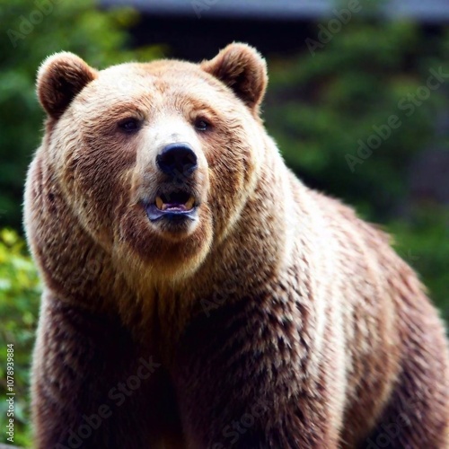 Wallpaper Mural big brown bear in the zoo Torontodigital.ca