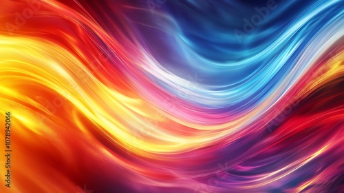 Wallpaper Mural Abstract representation energy flow in dynamic colors. Ideal for technology and innovation themes. Torontodigital.ca