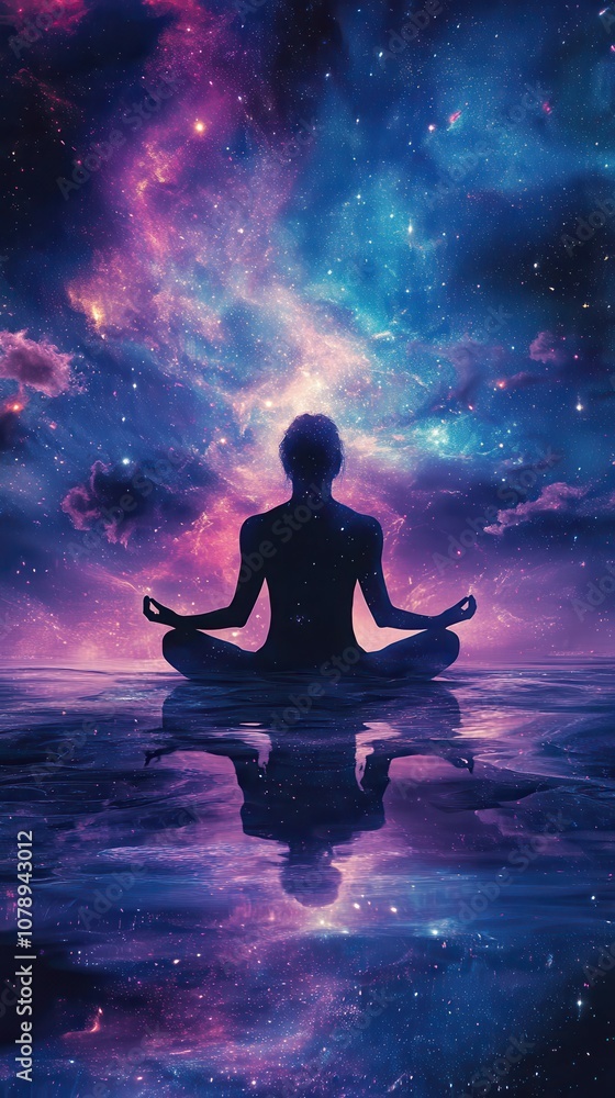 Meditating under the aurora borealis a journey to inner peace and cosmic connection Meditating under the aurora borealis a journey to inner peace and cosmic connection
