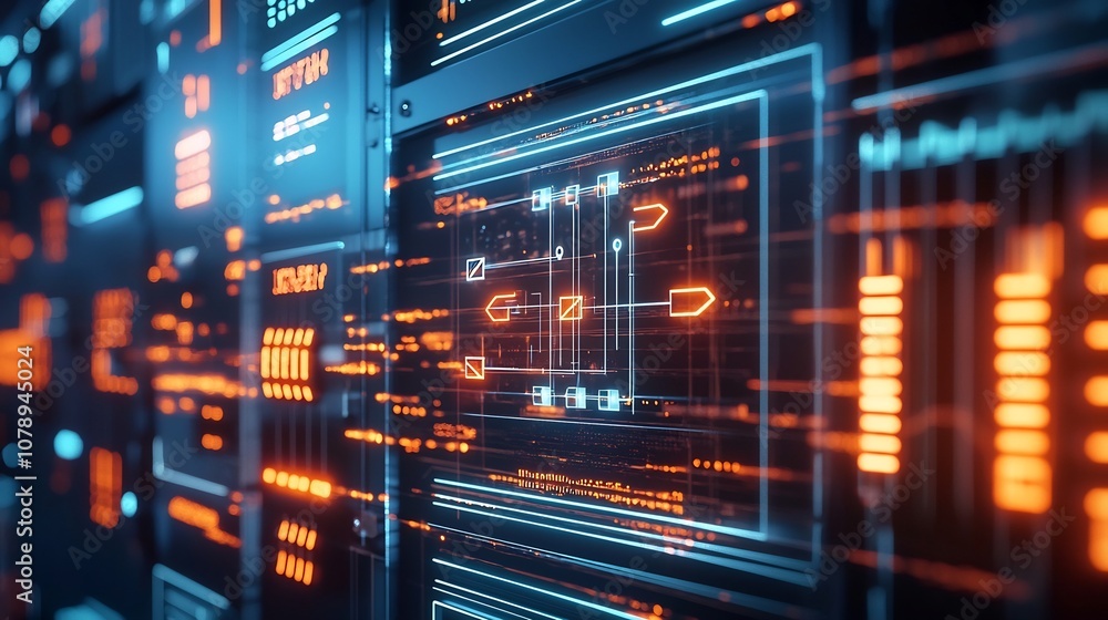 Digital Interface Showcasing Smart Grid Network with Renewable Energy Flow Digital Interface Showcasing Smart Grid Network with Renewable Energy Flow