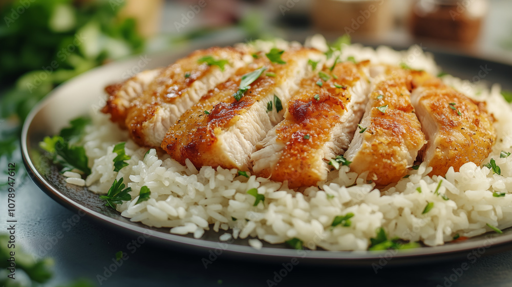 Delicious chicken chop rice pictures
Delicious chicken chop rice pictures