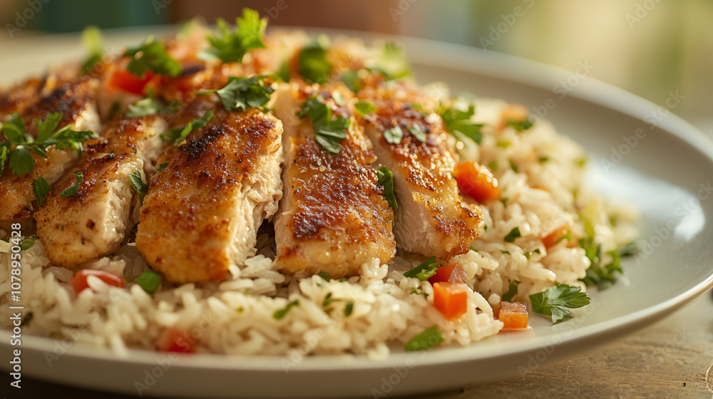 Delicious chicken chop rice pictures
Delicious chicken chop rice pictures