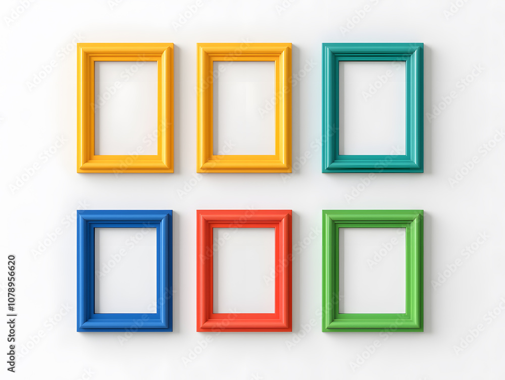Memory collage template with empty frames isolated on white Memory collage template with empty frames isolated on white