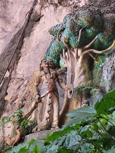 Batau caves Murugan Temple in Kaula Lumpur city of Malaysia is a popular tourist attraction, specially among Hindus all over world photo