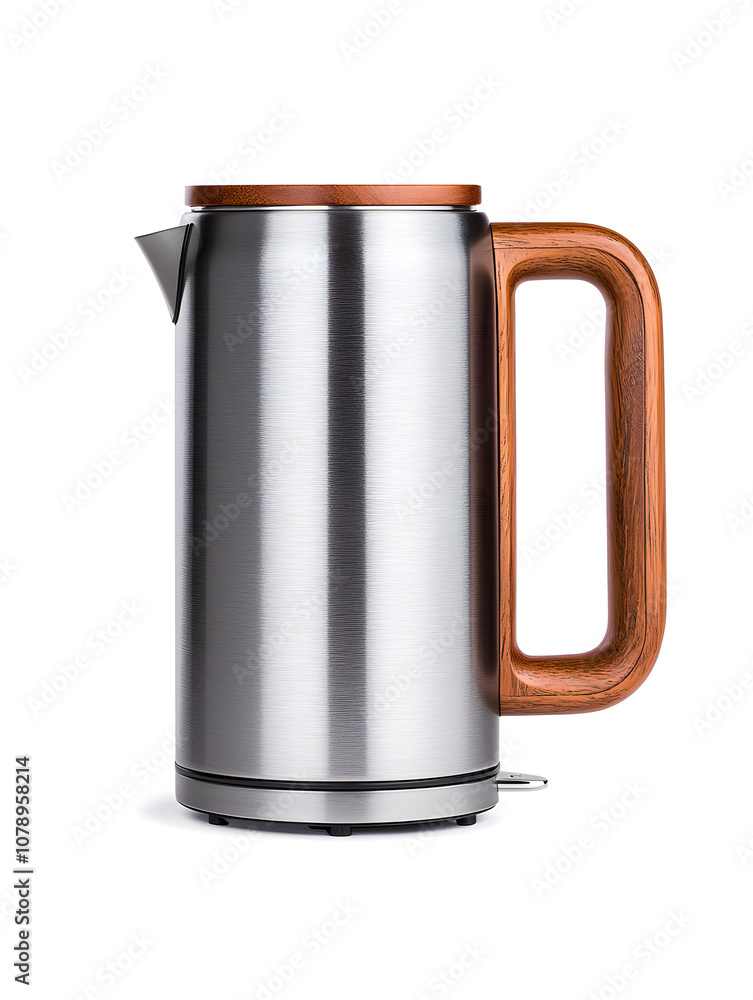Stainless electric kettle isolated on white background Stainless electric kettle isolated on white background