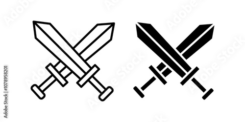 Medieval Icon set. Symbol isolated white background. vector illustration. color editable.