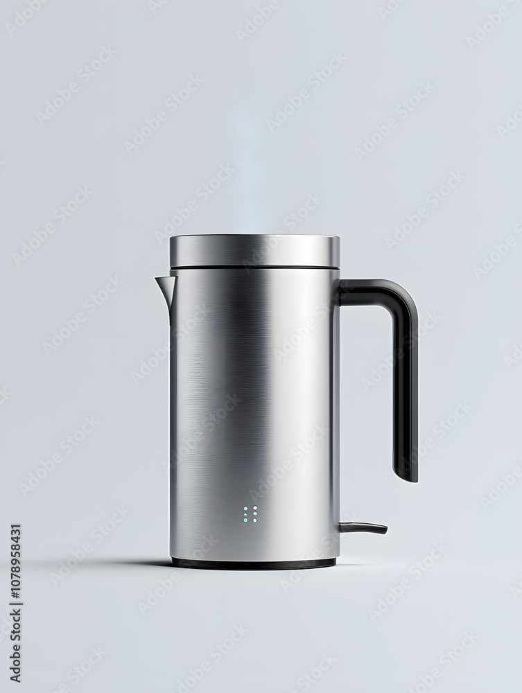 Stainless electric kettle isolated on white background Stainless electric kettle isolated on white background