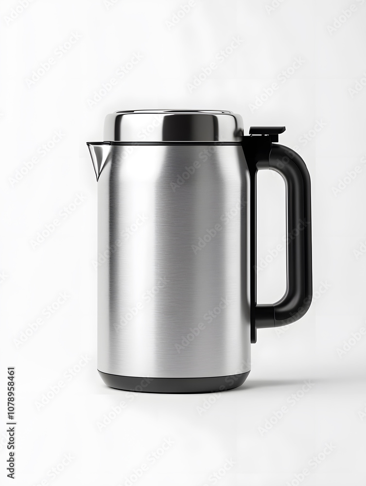 Fototapeta premium Stainless electric kettle isolated on white background