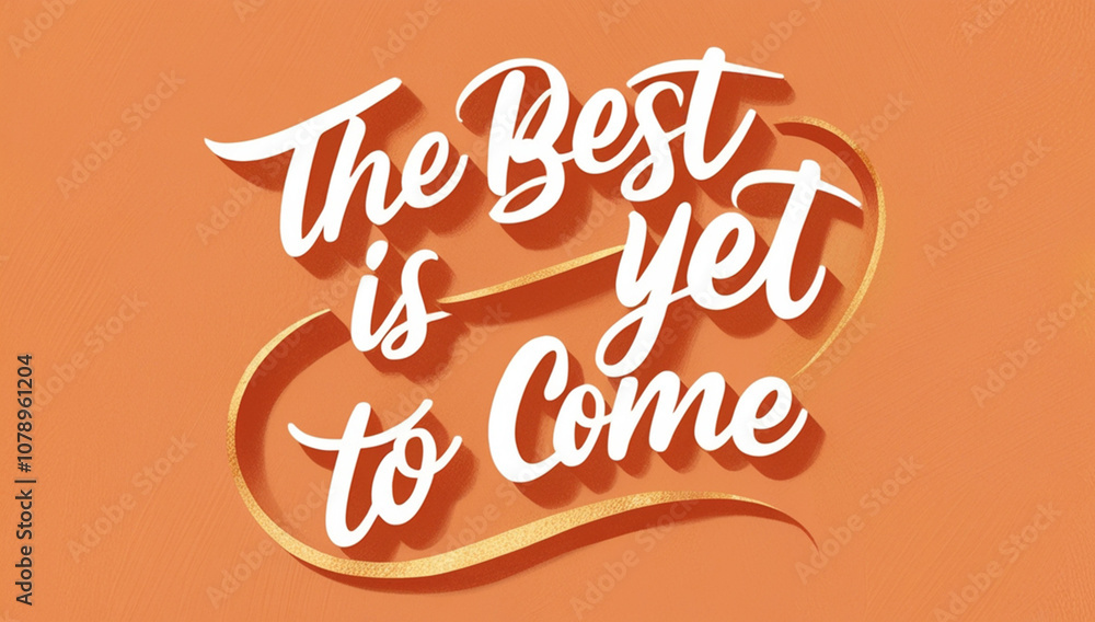 White Cursive Text on Orange Background Reading White Cursive Text on Orange Background Reading
