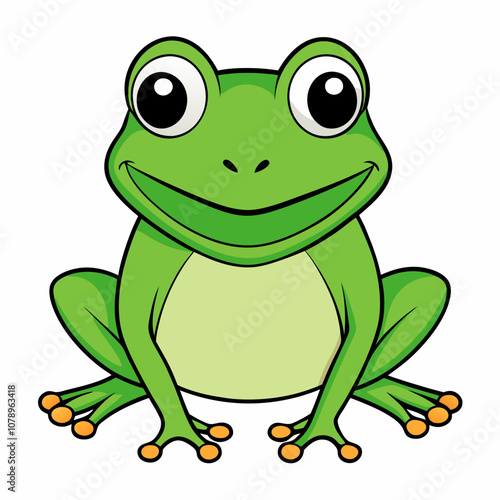 green frog cartoon