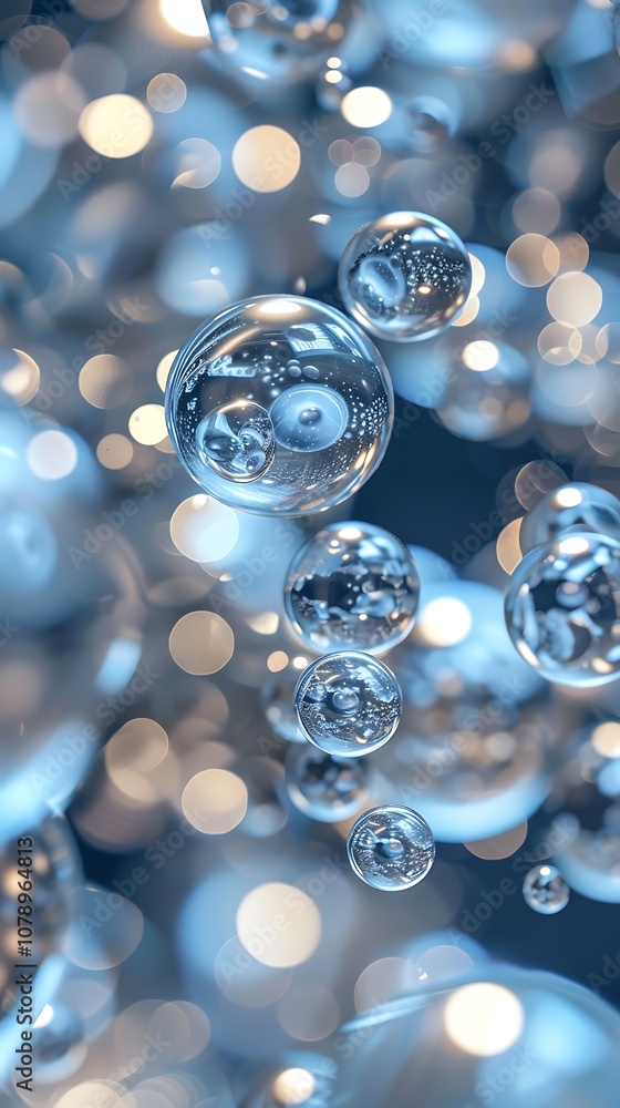 a close up of a bunch of bubbles floating in the air a close up of a bunch of bubbles floating in the air