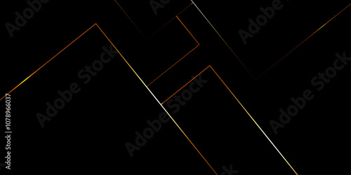 Black and golden smooth stripes abstract corporate graphic design. Geometric dark material background. Vector illustration subtle gold highlights, creating a sleek and sophisticated look.	
