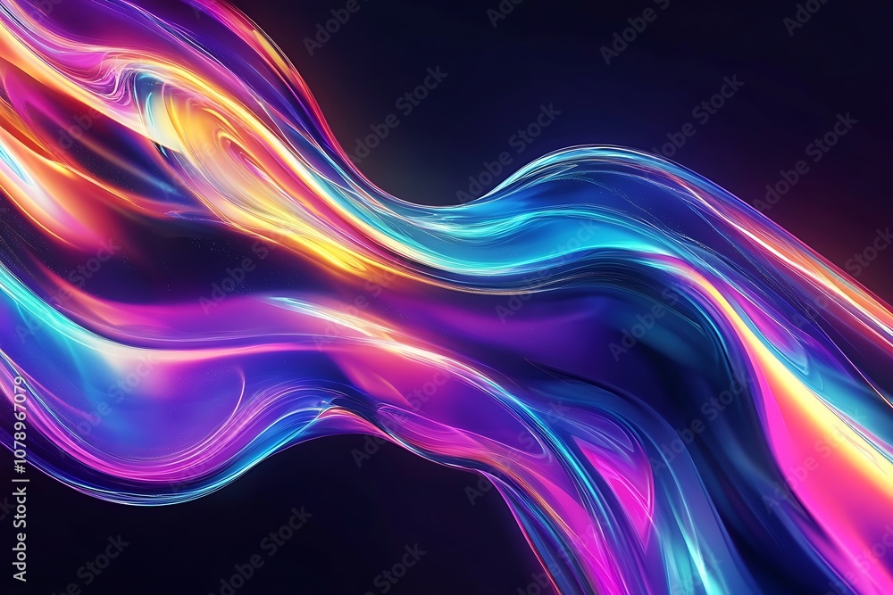 Fototapeta premium a close up of a colorful abstract background with a black background