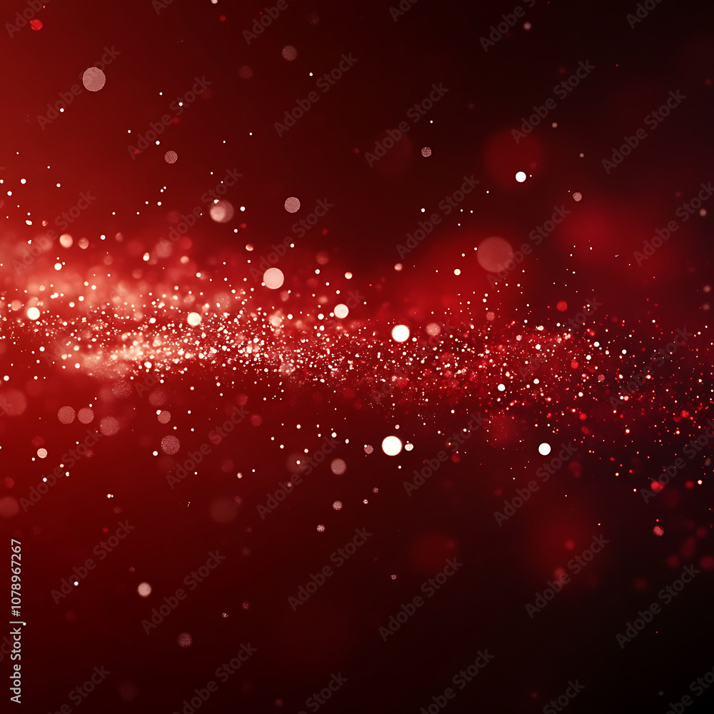 Many red particles on a red abstract background Many red particles on a red abstract background