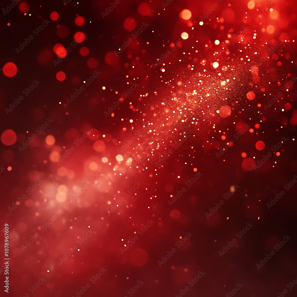 Many red particles on a red abstract background Many red particles on a red abstract background