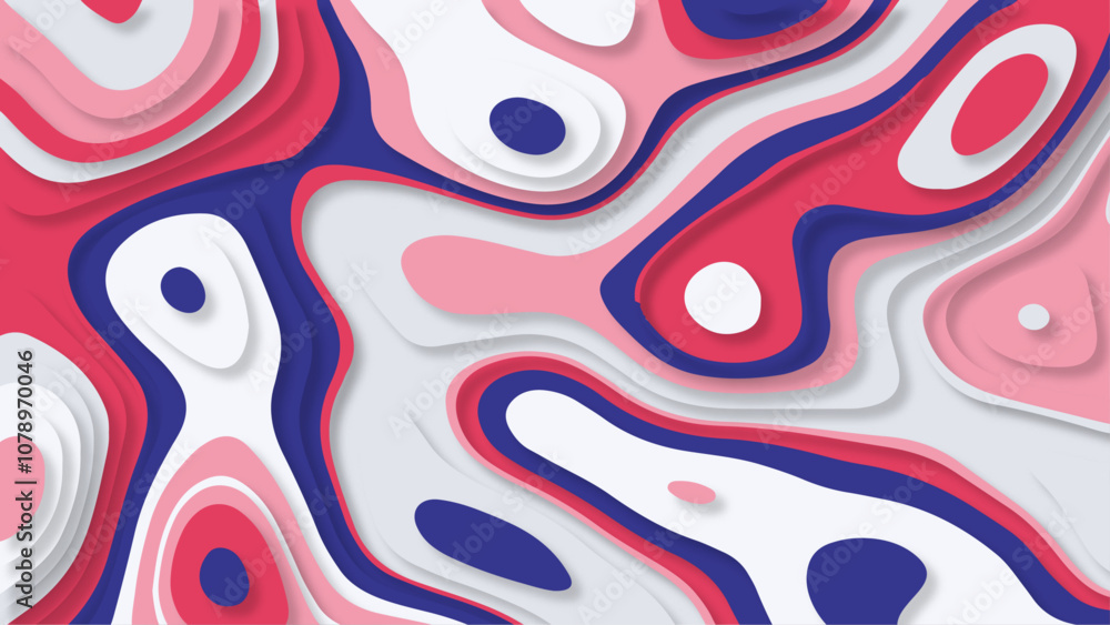 Fototapeta premium Background in paper style. Abstract colored background.