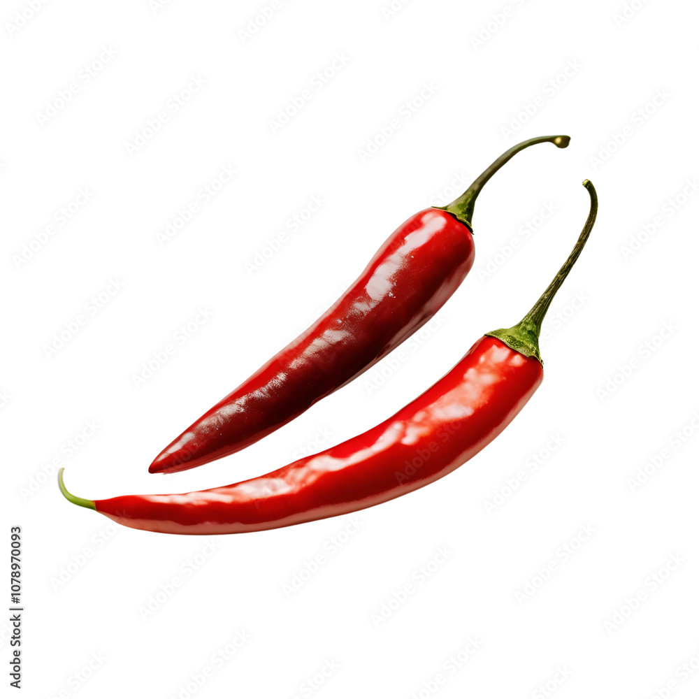 red chili peppers, isolated on white background red chili peppers, isolated on white background