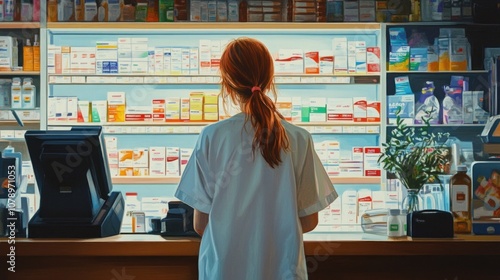 Pharmacist in a Pharmacy