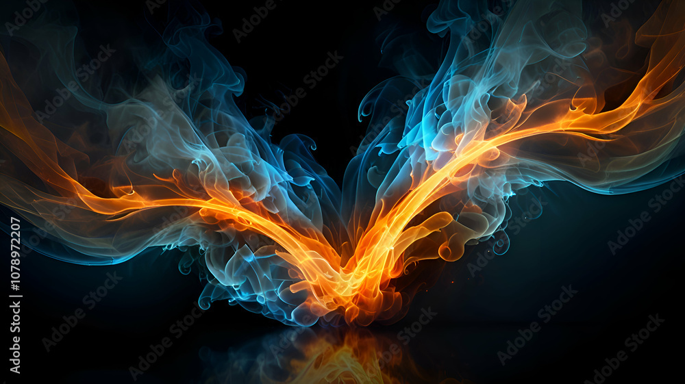 Fototapeta premium fiery flame