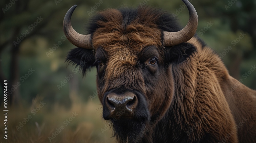 Powerful Buffalo Head - Symbol of Strength and Resilience Powerful Buffalo Head - Symbol of Strength and Resilience