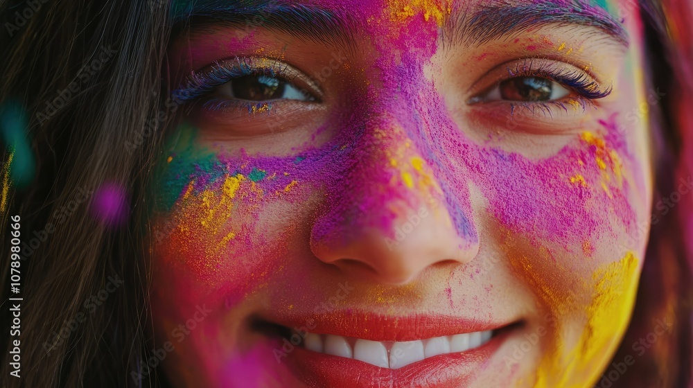 Joyful Celebration with Colorful Face Paint Joyful Celebration with Colorful Face Paint