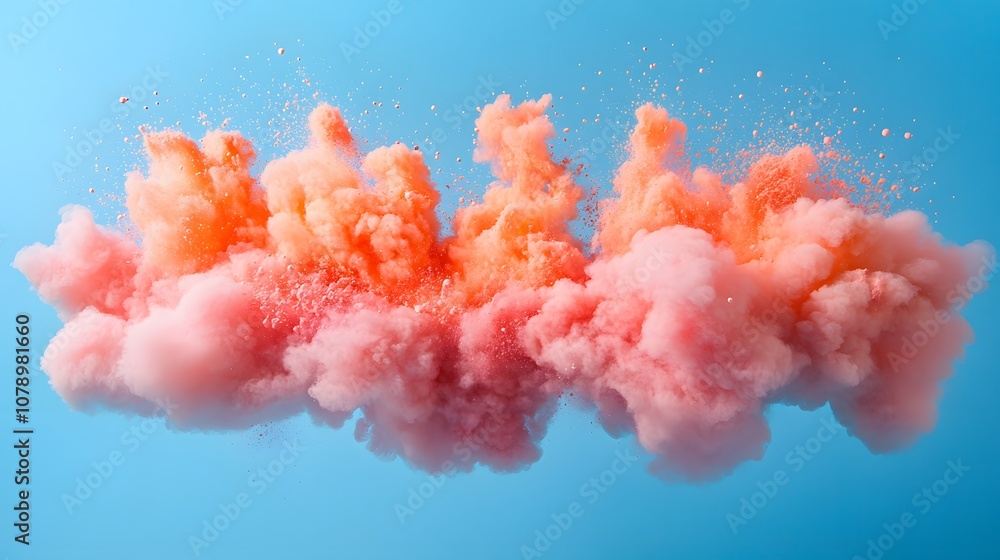 Vibrant color bursts with strong bold text overlay, dynamic graphic for social media Vibrant color bursts with strong bold text overlay, dynamic graphic for social media