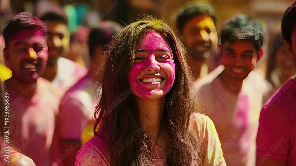 Joyful Celebration of Colorful Festival Joyful Celebration of Colorful Festival