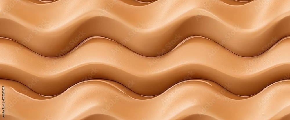 Abstract Wavy Brown Background Texture