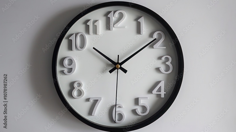 clock on wall clock on wall