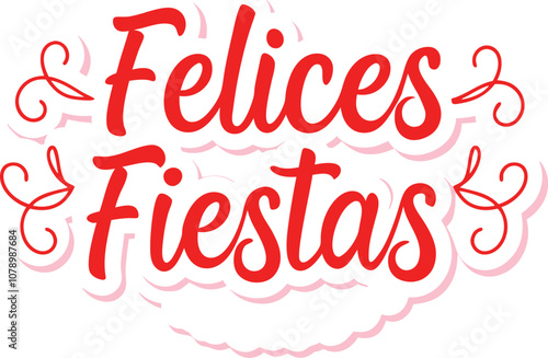 Spanish Festive Greetings Happy Holidays Design